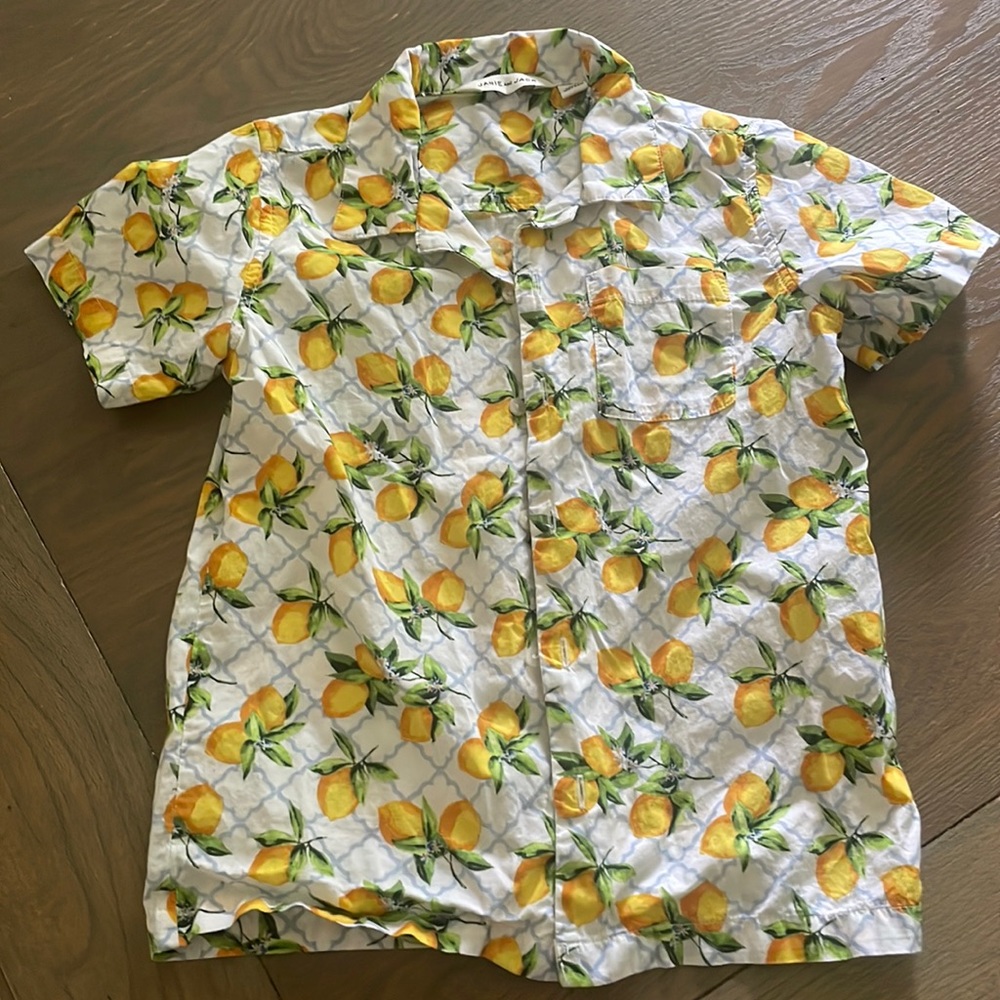 Lemon shirt boys Janie Jack